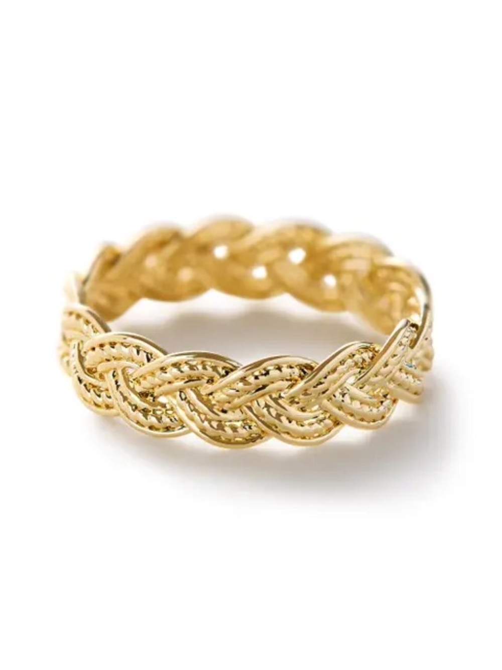 Ana Luisa Gold Braided Ring Size 8